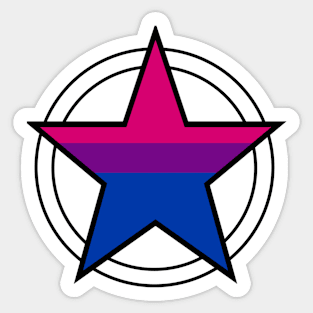 Bisexual Pride Pentacle Sticker